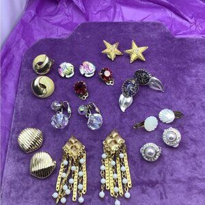 Vintage Petite  Clip-On Earrings lot